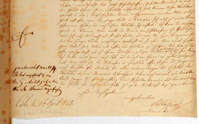 Brief von Adolf Kolping vom 5. April 1855